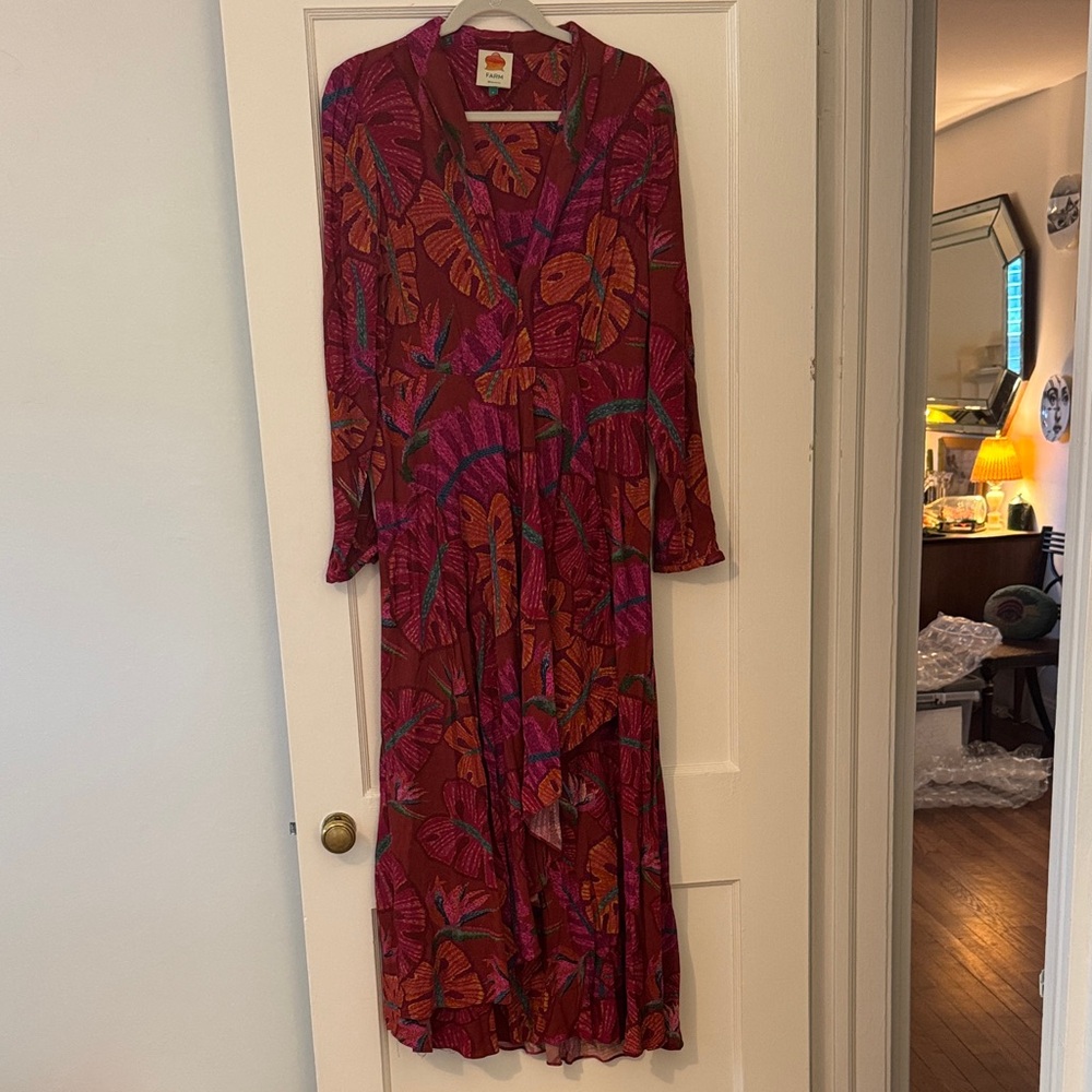Floral Red Maxi Dress